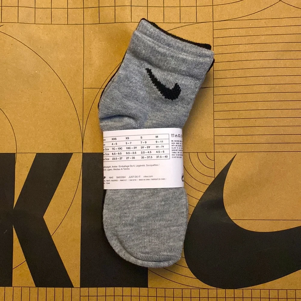 nike ankle socks 3 pairs youth kids XS